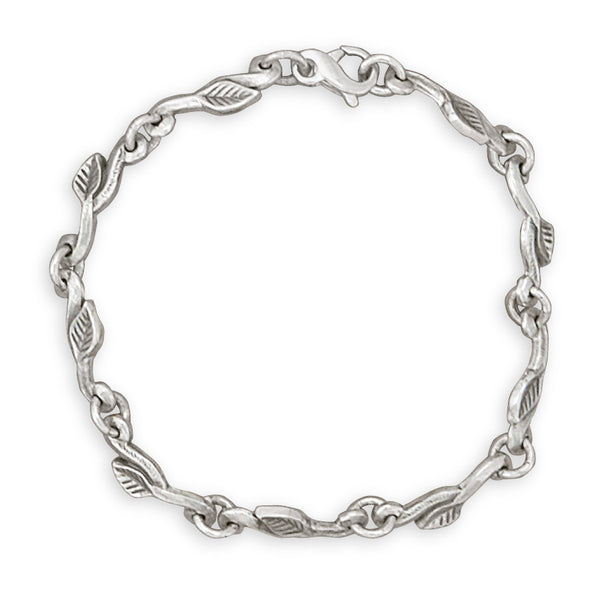 Link Bracelet Sterling Silver 7.75